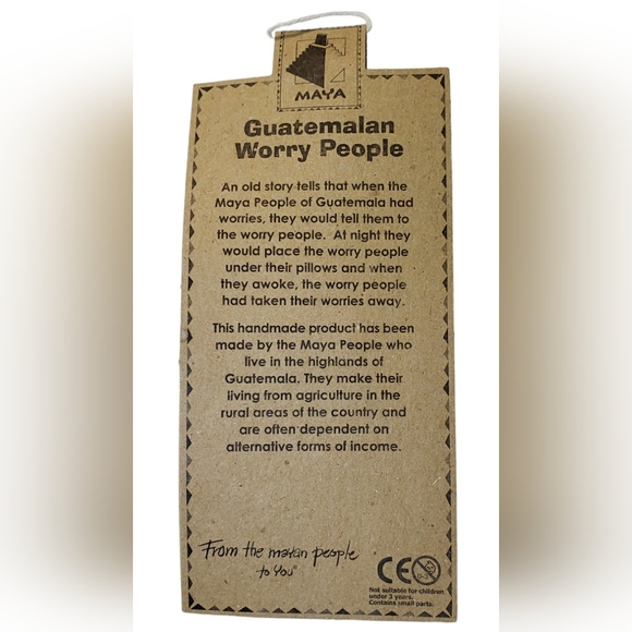 Guatemalan Worry People Mayan Craft Doll - Picture 3 of 3